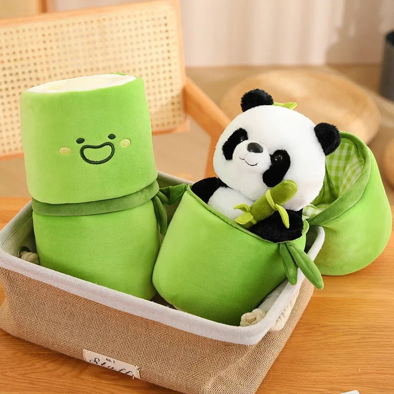 Peluche suave de panda de bambú Kawaii de 25 cm