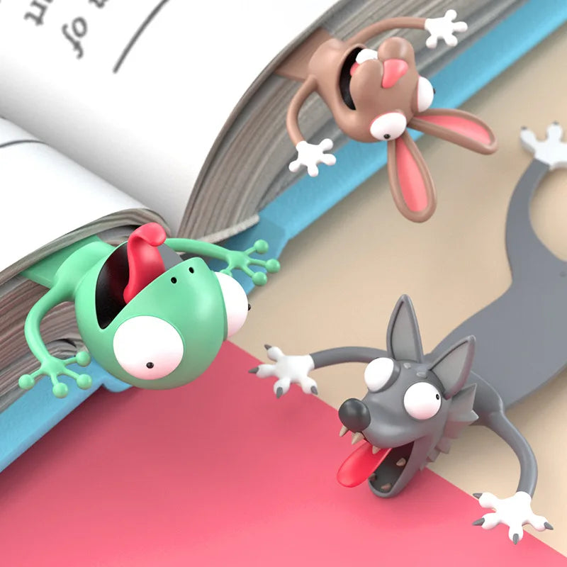 Cute Funny 3D Cartoon Animal Bookmarks