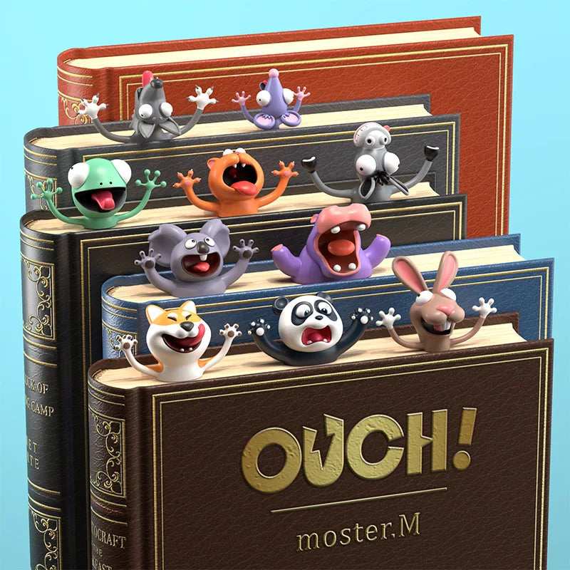 Cute Funny 3D Cartoon Animal Bookmarks