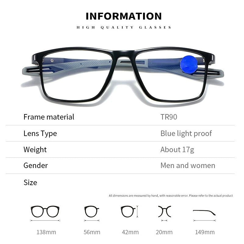 Lesebrille für Männer und Frauen – Anti-Blaulicht und ultraleicht