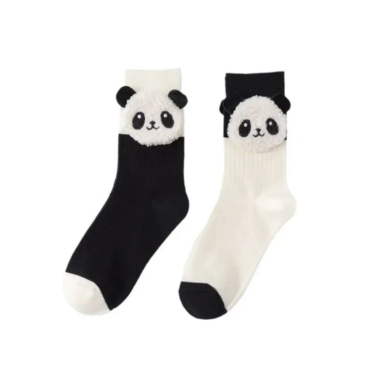 Calcetines lindos panda de puro algodón