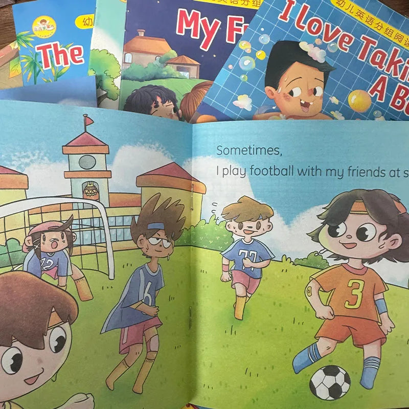 Kids Picture Books - English Enlightenment 20 Vol Set Easy Learning English Graded Reading Storybooks for Toddlers Preschool
