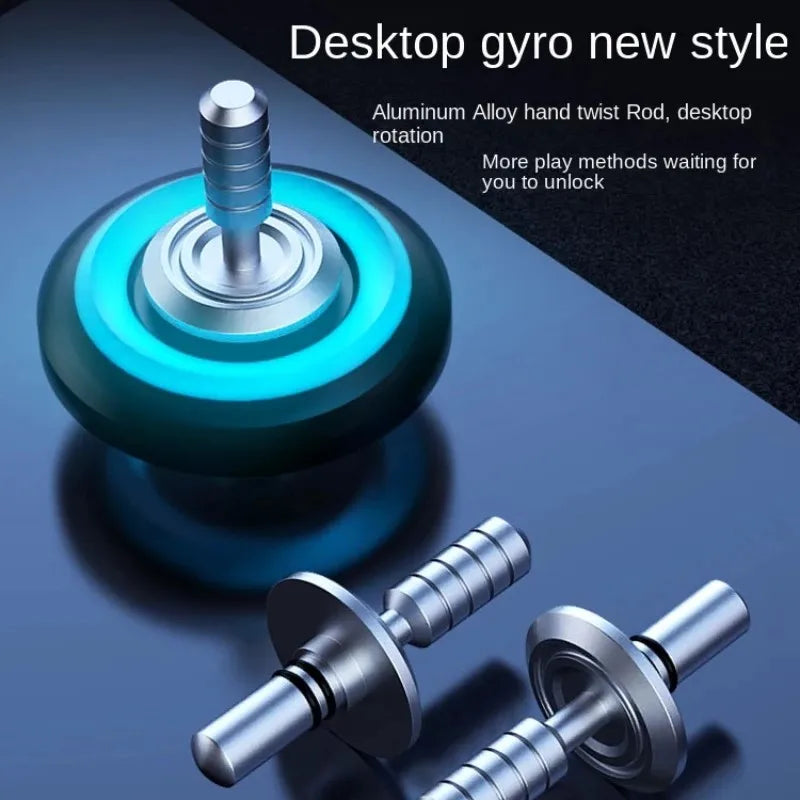 Gyro Luminous Metal Alloy Smart Fidget Spinner for Adults