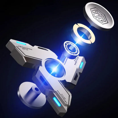 Gyro Luminous Metal Alloy Smart Fidget Spinner for Adults