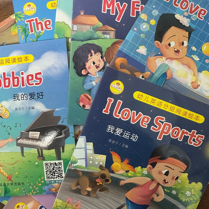 Kids Picture Books - English Enlightenment 20 Vol Set Easy Learning English Graded Reading Storybooks for Toddlers Preschool