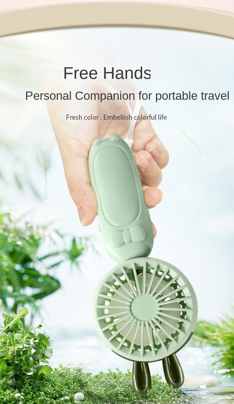 Cooling Fans - Rechargeable Mini Fan Portable Hand-Held Fans on Desk USB Charge